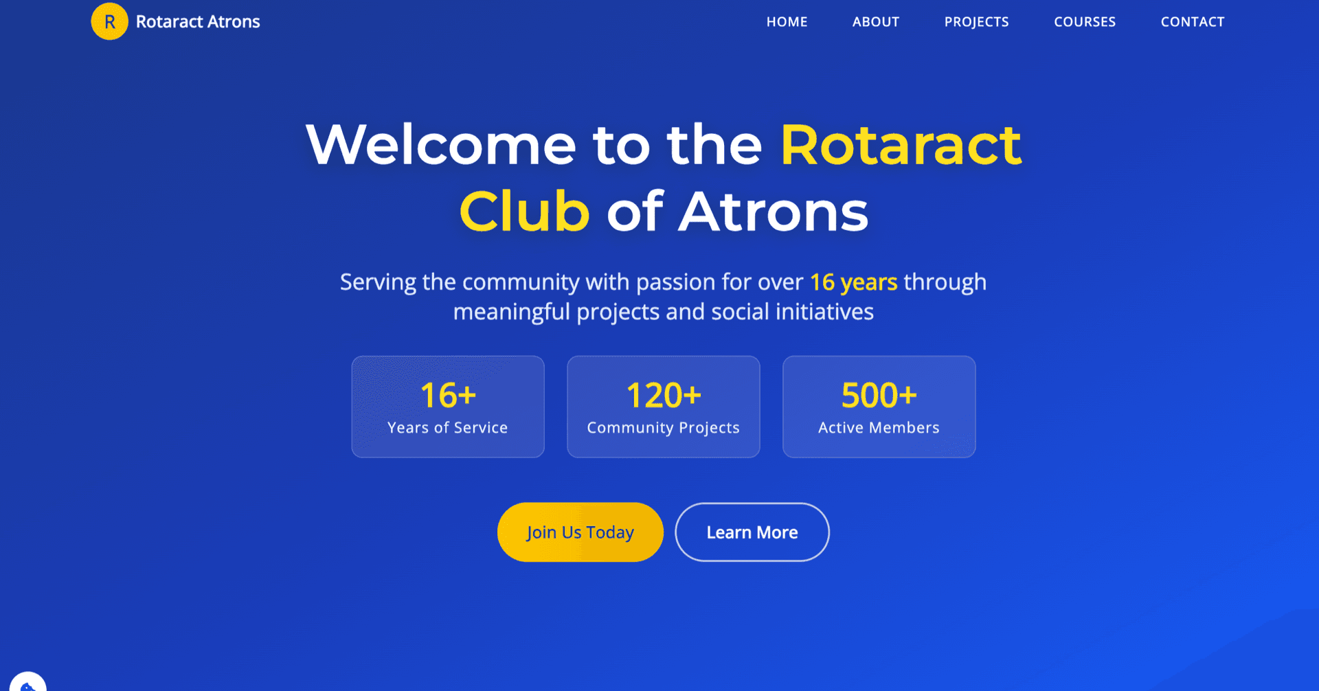 Rotaract Club of Atrons website